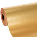 Floristik24 Cuff paper roll, gold/red, 25cm x 100m, floristry supplies