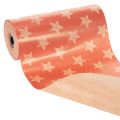 Cuff paper with stars, roll for floristry supplies, 25 cm x 100 m | Floristik24.ie