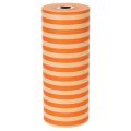Cuff paper roll, orange striped, 25cm x 100m | Floristik24.ie