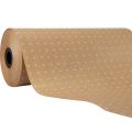 Floristik24 Cuff paper tissue paper natural dots 25cm 100m