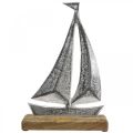Floristik24 Maritime decoration, decorative sailboat metal, decorative ship H26cm