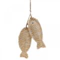 Floristik24 Maritime hanging decoration pendant deco fish for hanging H32cm