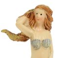Deco figure mermaid blue 6cm - 9.5cm 3pcs | Floristik24.ie