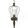 Floristik24 LED lantern, decorative lamp, antique look, Ø16cm H43cm