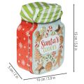 Metal cookie tin with Christmas motif in a cookie jar design, 15cm, 2 pieces | Floristik24.ie