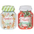 Metal cookie tin with