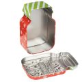 Metal cookie tin with
