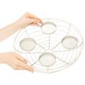 Round Advent wreath candle holder for four tea lights or candles, 35cm | Floristik24.ie