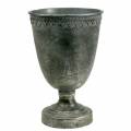 Floristik24 Metal cup silver antique H26cm Ø17cm