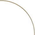 Floristik24 Metal ring decor ring Scandi ring deco loop gold Ø20.5cm 6pcs