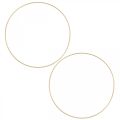Floristik24 Metal ring decor ring Scandi ring deco loop golden Ø25cm 4pcs