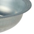 Metal bowl used look bowl silver metal Ø36cm H9.5cm | Floristik24.ie