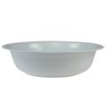 Floristik24 Metal bowl white bowl enamel look Ø36cm H9.5cm