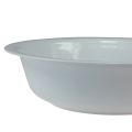 Floristik24 Metal bowl white bowl enamel look Ø36cm H9.5cm