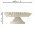 Metal plate gray decorative plate with base metal plate Ø14cm 2 pcs | Floristik24.ie