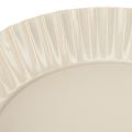 Metal plate grey retro decorative plate with base metal Ø24cm 2pcs | Floristik24.ie