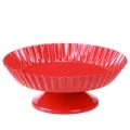 Floristik24 Metal plate red small decorative plate with base metal Ø14cm 2 pcs