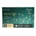 Floristik24 Micro light chain LED outside / inside 120 warm white