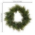 Mini Advent wreath artificial like real pine needles Ø22cm | Floristik24.ie