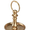 Mini Etagere Metal Decoration Gold Matt 2-tier Table Decoration H22cm | Floristik24.ie
