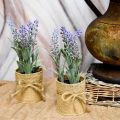 Floristik24 Mini lavender in a pot artificial plants Artificial lavender decoration