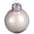 Mini Christmas balls glass green mother of pearl grey Ø3cm 22 pcs | Floristik24.ie