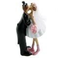 Floristik24 Mini bride and groom kissing 8.5cm 4pcs