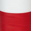 Moiré wreath ribbon, mourning ribbon white-red, decorative ribbon 150mm, memorial ribbon mourning fleur, acetate taffeta 25m | Floristik24.ie