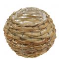 Floristik24 Basket ball for planting light brown Ø16cm