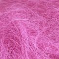 Floristik24 Natural fiber sisal grass for crafts Sisal grass pink 300g