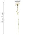 Artificial carnation flower with stem for bouquets and wreaths, 56cm, 8 pieces | Floristik24.ie