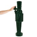 Nutcracker figure, standing, Christmas decoration, flocked, 77cm | Floristik24.ie