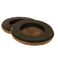 Floral foam ring with base