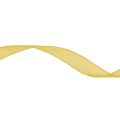 Floristik24 Organza ribbon gift ribbon yellow ribbon selvedge 6mm 50m