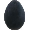 Floristik24 Easter egg plastic black egg Easter decoration flocked 40cm