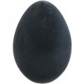 Floristik24 Easter egg plastic black egg Easter decoration flocked 40cm