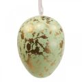 Easter egg to hang up decoration eggs pink, green, gold 20cm 2pcs