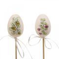 Floristik24 Easter eggs plastic Easter decoration plant plugs H6cm 12 pieces