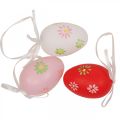 Floristik24 Easter eggs to hang up with flowers Easter decoration 6cm 12pcs