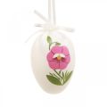 Floristik24 Easter eggs to hang up with flower motif Easter decoration 12pcs