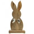 Floristik24 Easter bunny wood with metal eggs, Easter table decoration H31cm