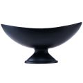 Floristik24 Oval bowl black metal base cast look 30x16x14.5cm