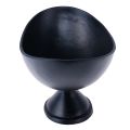 Floristik24 Oval bowl black metal base cast look 30x16x14.5cm