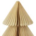 Floristik24 Paper Christmas tree Paper fir tree cream gold H30cm