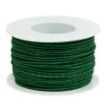 Floristik24 Paper cord wire wrapped Ø2mm 100m green