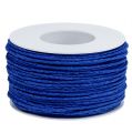 Floristik24 Paper cord wire wrapped Ø2mm 100m blue