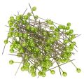Floristik24 Green pearl-headed floristry pins, versatile use, Ø4mm, 40mm, 150 pieces