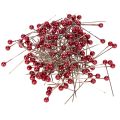 Floristik24 Red pearl-headed decorative pins for florists, Ø4mm, 40mm, 150 pieces