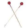 Red pearl-headed decorative pins for florists, Ø4mm, 40mm, 150 pieces | Floristik24.ie