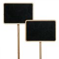 Floristik24 Plant plugs wooden plug-in signs mini chalk board 8.5×6cm 6pcs
